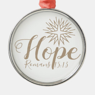 Hope Romans Enfeites de natal 15:13