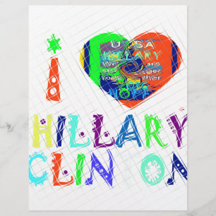 Hope Vote Azul Reflexo Adorável Incrível Hillary