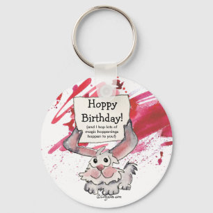 Hoppy Birthday - Chaveiros personalizados bonitos