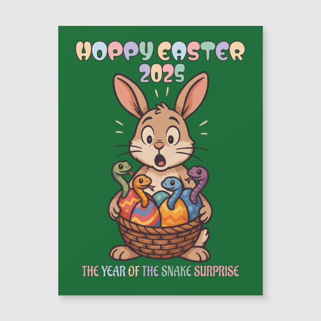 Hoppy Easter 2025: The Year of the Snake Surprise! (Frente)