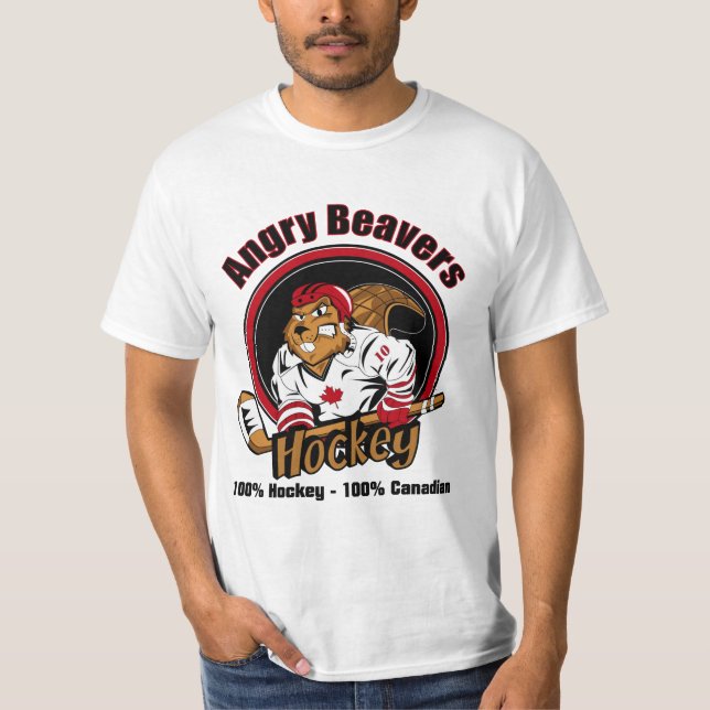 Hóquei irritado dos castores - t-shirt - seja um (Frente)
