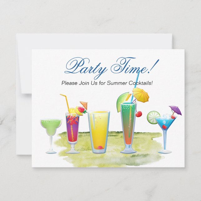 Hora da festa, coquetéis de verão (Frente)