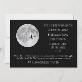 Hora da Lua - Convite para Festa de Halloween