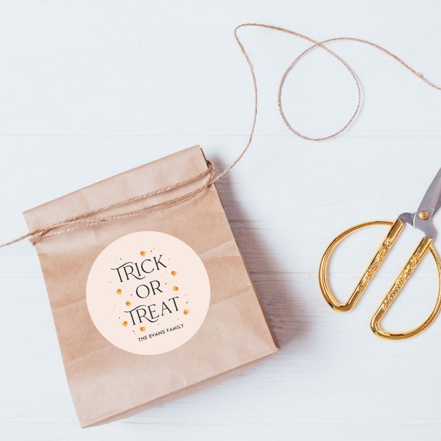 Hora de Doce ou Travessura Adesivo de Halloween (Criador carregado)