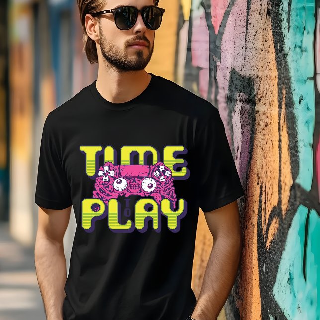 Hora de jogar - T-Shirt divertida e Na moda para o (Criador carregado)