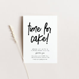 Hora Do Bolo, Modelo De Convite De Aniversário