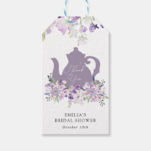 Hora do Chá de panela de chá Obrigado Etiquetas de