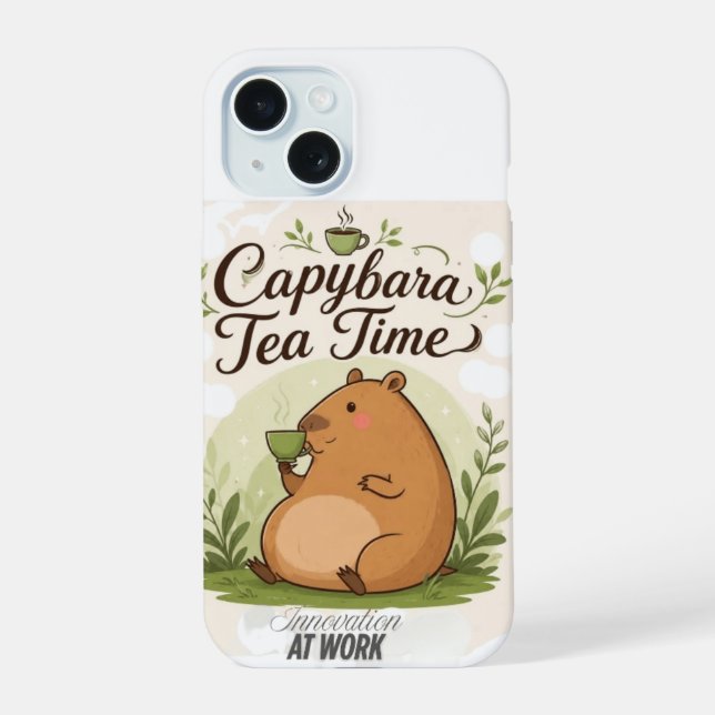 Hora do Chá do Capivara | Capivara Fofa Bebendo Ch (Verso)