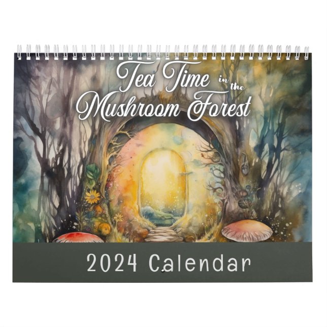 Hora do Chá no Calendário da Floresta de Cogumelo (Capa)