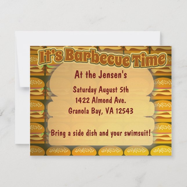 Hora do churrasco! (Frente)