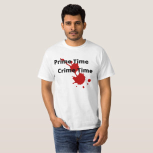 Hora do Crime Horário do Crime Valor de T-Shirt do