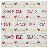 Hora do Snack Adulto Vinho Vermelho e Tecido de Qu