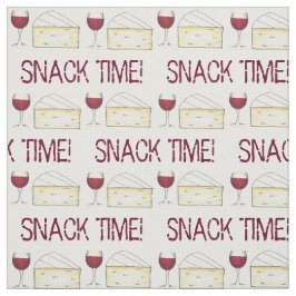 Hora do Snack Adulto Vinho Vermelho e Tecido de Qu