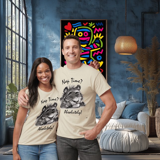 Hora do Sono? T-Shirt Tiger Engraçado - Absolutame (Criador carregado)