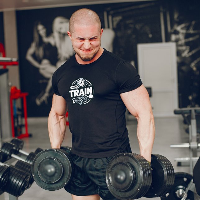Hora Preta e Branca de Treinar T-Shirt (Criador carregado)