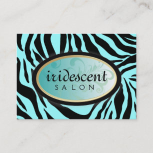 Horário cartão de Appt de turquesa da zebra 311-Iridescen
