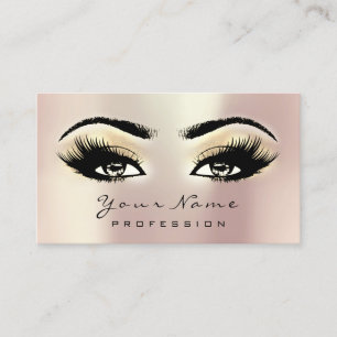 Horário Cartão de Compromisso de Lashes de Olhos de Maqui
