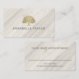 Horário Cartão de Compromisso de Nome do Spa Natural