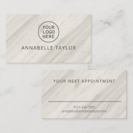 Horário Cartão de Compromisso de Nome do Spa Natural