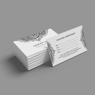 Horário Cartão de compromisso de renda preta