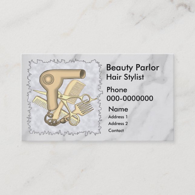 Horário Cartão de Compromisso do Beauty Parlor (Frente)