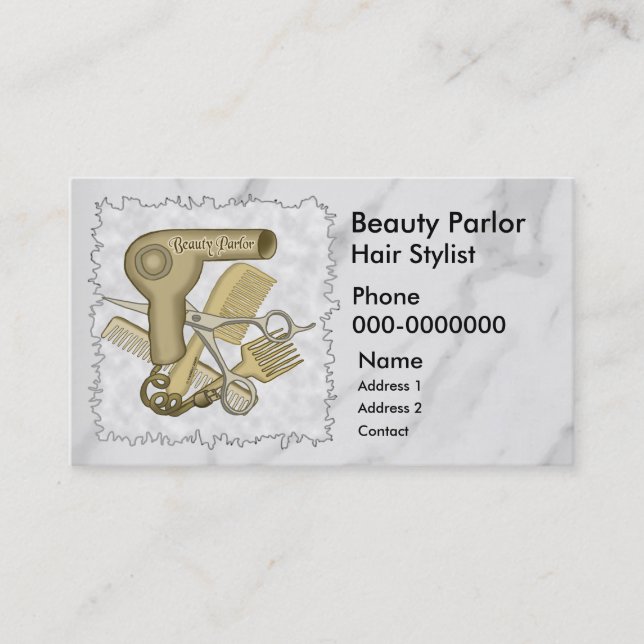 Horário Cartão de Compromisso do Beauty Parlor (Frente)