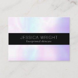 Horário Cartão de Encontro Iridescente Simples Elegante