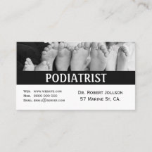 Cartão de Visita de Consulta Médica de Podólogo