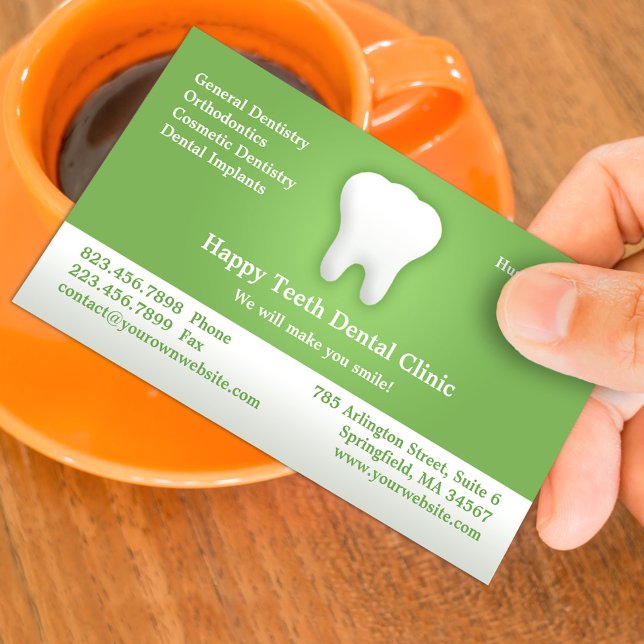 Horário Cartão de visita de dental com compromisso (Criador carregado)