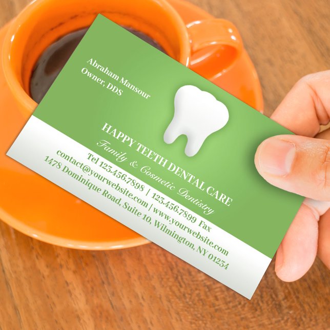 Horário Cartão de visita de dental com compromisso (Criador carregado)
