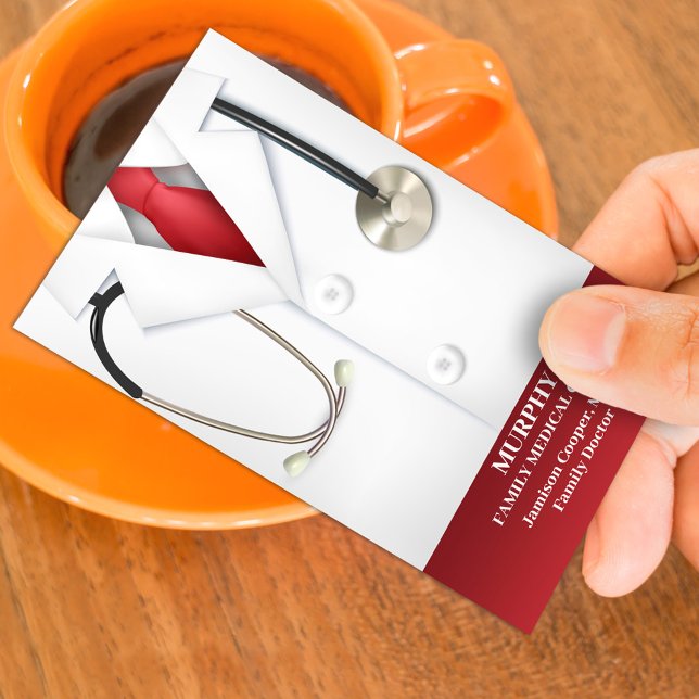 Horário Cartão de visita de Médico Médico com Compromisso (Criador carregado)