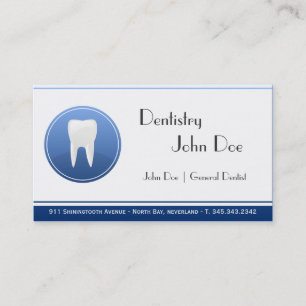 Horário Cartão de visita dental do dentista branco