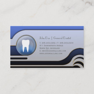 Horário Cartão de visita dental do dentista branco