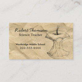 Horário Cartão de visita do professor de desenho de artesa