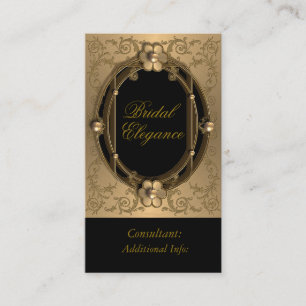 Horário Cartão de visita Dourado elegante 2 do quadro
