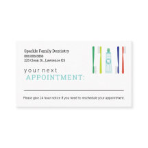 Cartão Lembrete de Compromisso do Escritório Denti