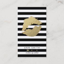 Horário Compo o cartão de visita preto Dourado chique do