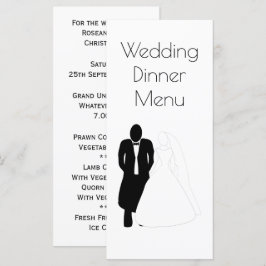 Horário da Noiva do Menu de Casamento