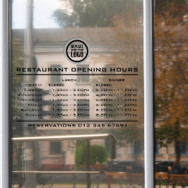 Horário de Almoço Jantar Abertura Logotipo Persona