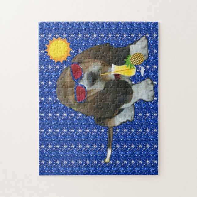 Horário de Verão de Hound de Basset quebra-cabeça  (Vertical)