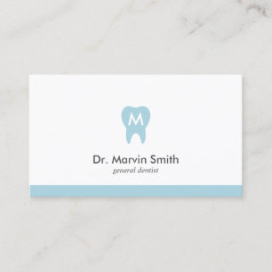 Horário Dentista Cartão de visita Monograma Tooth Compromi
