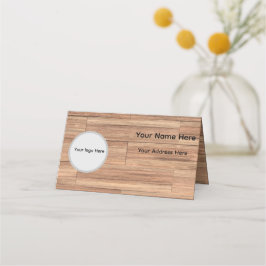 Horário Design personalizado de cartão de visita de madeir