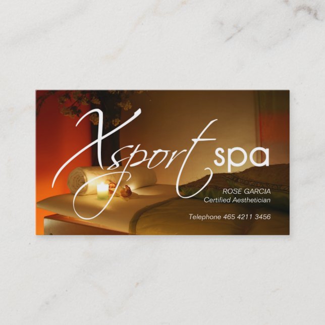 Horário Modelo de cartão de negócios da estética (Frente)