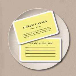 Horário Moderno, Trendy, Cartão de Compromisso de Salão