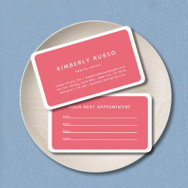 Horário Moderno, Trendy, Cartão de Compromisso de Salão
