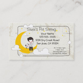 Horário Pet Sitting Service Cartão de visita