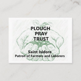 Horário "Plough Pray Trust" Cartão de Lembrete de São Isid