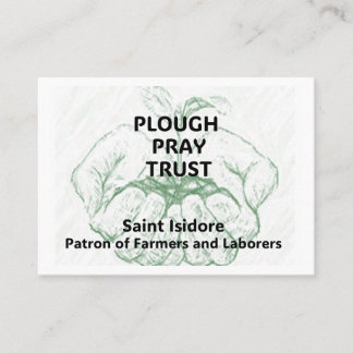Horário "Plough Pray Trust" Cartão de Lembrete de São Isid