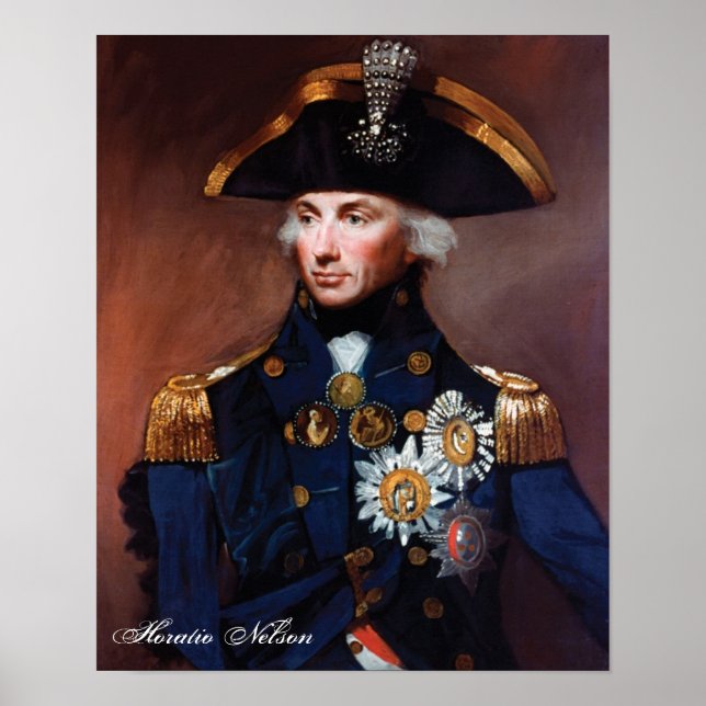 Horatio Nelson Impressão (Frente)