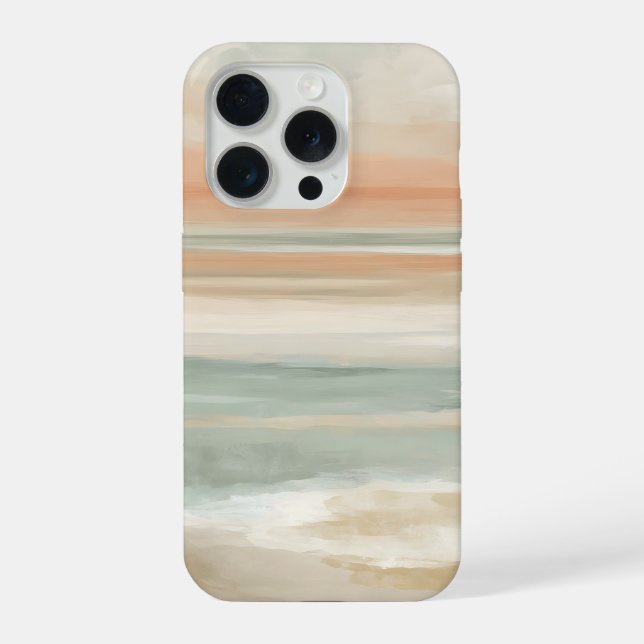 Horizonte de Maré Suave – Pastel Abstrato da Costa (Verso)
